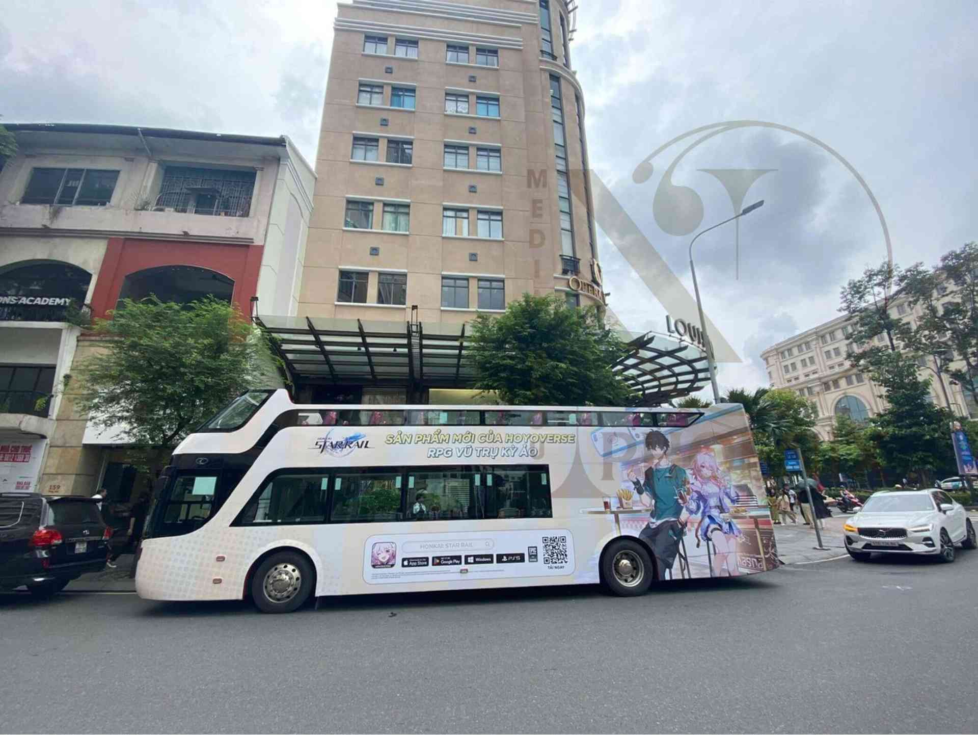 game honkai star rail quang cao roadshow bus 2 tang 1