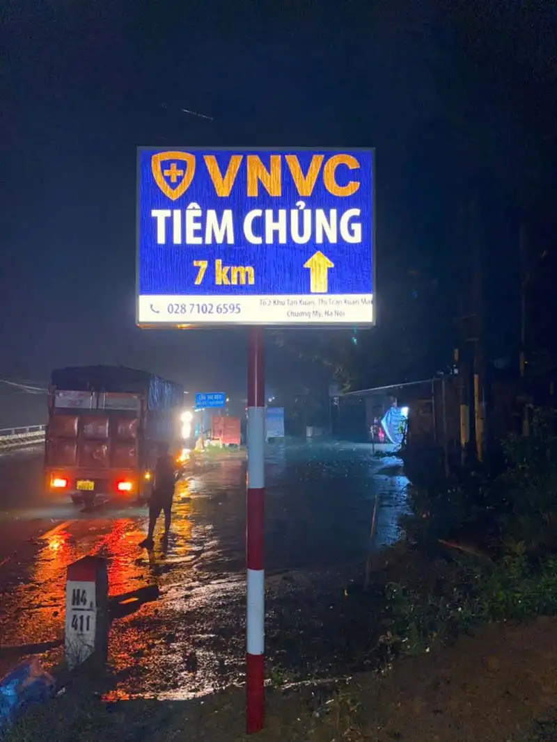 DỰ ÁN THI CÔNG,LẮP ĐẶT  BIỂN CHỈ DẪN CỦA TRUNG TÂM TIÊM CHỦNG VNVC TT XUÂN MAI- HÀ NỘI