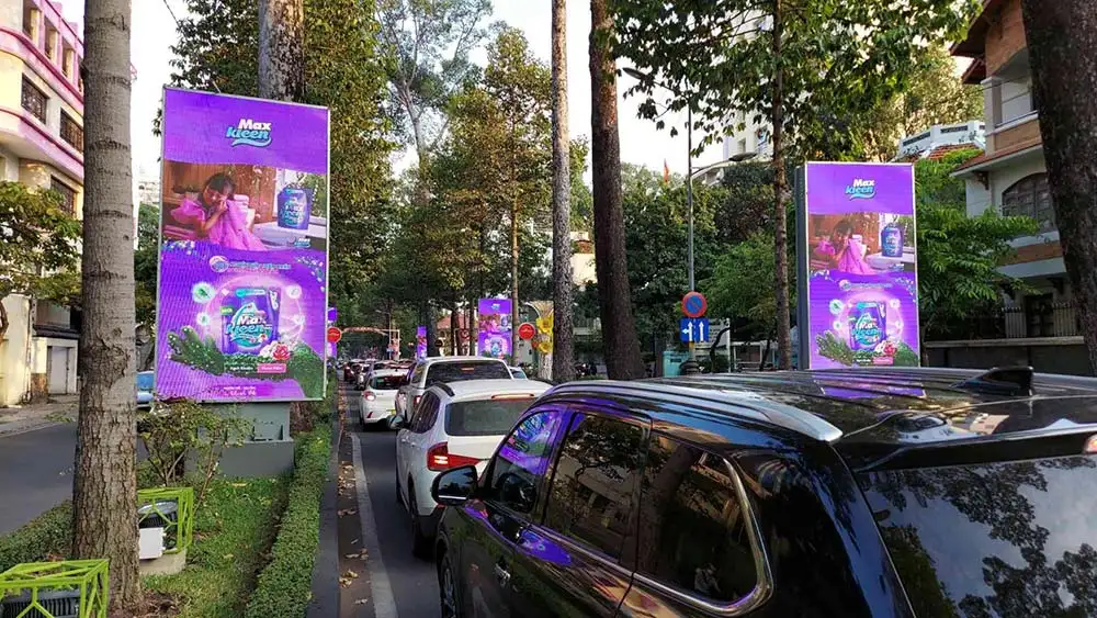 DỰ ÁN QUẢNG CÁO NƯỚC GIẶT MAXKLEEN BẰNG MÀN HÌNH LED TẠI ĐƯỜNG NAM KỲ KHỞI NGHĨA. 