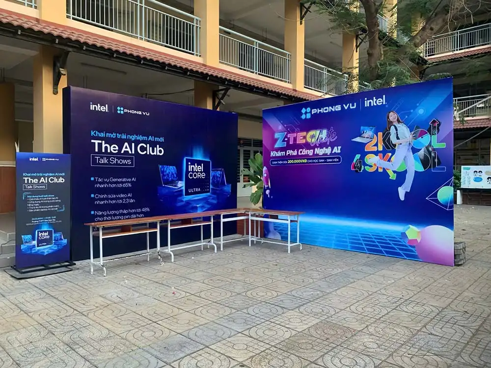 DỰ ÁN BACKDROP CỦA PHONG VŨ TẠI TRƯỜNG THPT ĐÀO SƠN TÂY, TP THỦ ĐỨC