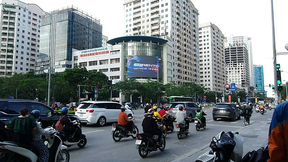 DỰ ÁN QUẢNG CÁO MÀN HÌNH LED CỦA HÃNG  XE HƠI KIA TẠI HÀ NỘI