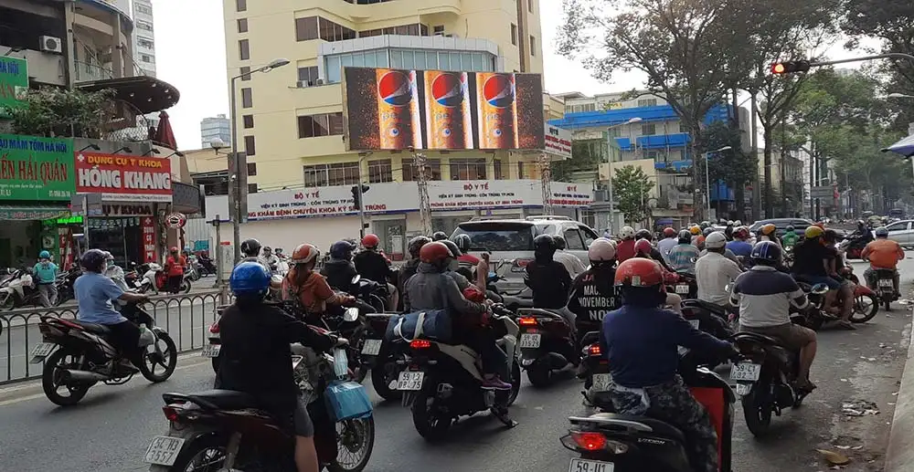 DỰ ÁN QUẢNG CÁO MÀN HÌNH LED CỦA PEPSI TẠI NGÃ TƯ TRẦN HƯNG ĐẠO THÀNH PHỐ HỒ CHÍ MINH