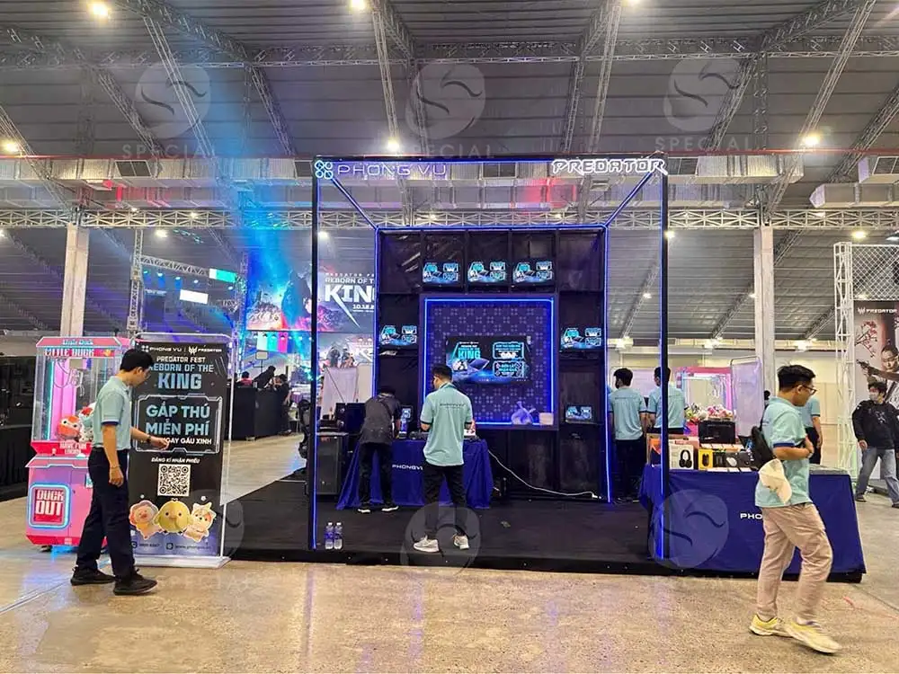 Dự án thi công booth quảng cáo của Phong Vũ tại Sky Expo HCM 1 DỰ ÁN THI CÔNG BOOTH QUẢNG CÁO CỦA PHONG VŨ TẠI SKY EXPO TPHCM
