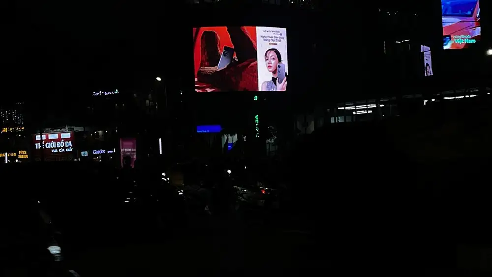 Dự án quảng cáo màn hình led của hãng điện thoại VIVO  tại Hà Nội