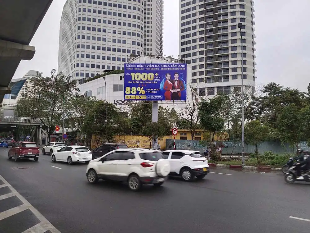 Dự án quảng cáo trụ đèn lightbox của Bệnh Viện Đa Khoa Tâm Anh