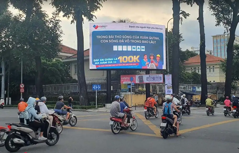 Màn hình LED ngoài trời tại Võ Thị Sáu – Pasteur