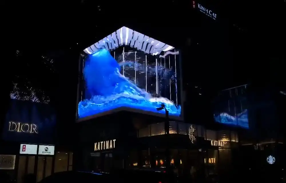 Quảng cáo màn hình LED 3D tại Vincom Landmark 81