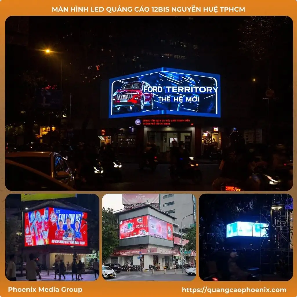 Màn hình LED quảng cáo 12Bis Nguyễn Huệ TPHCM