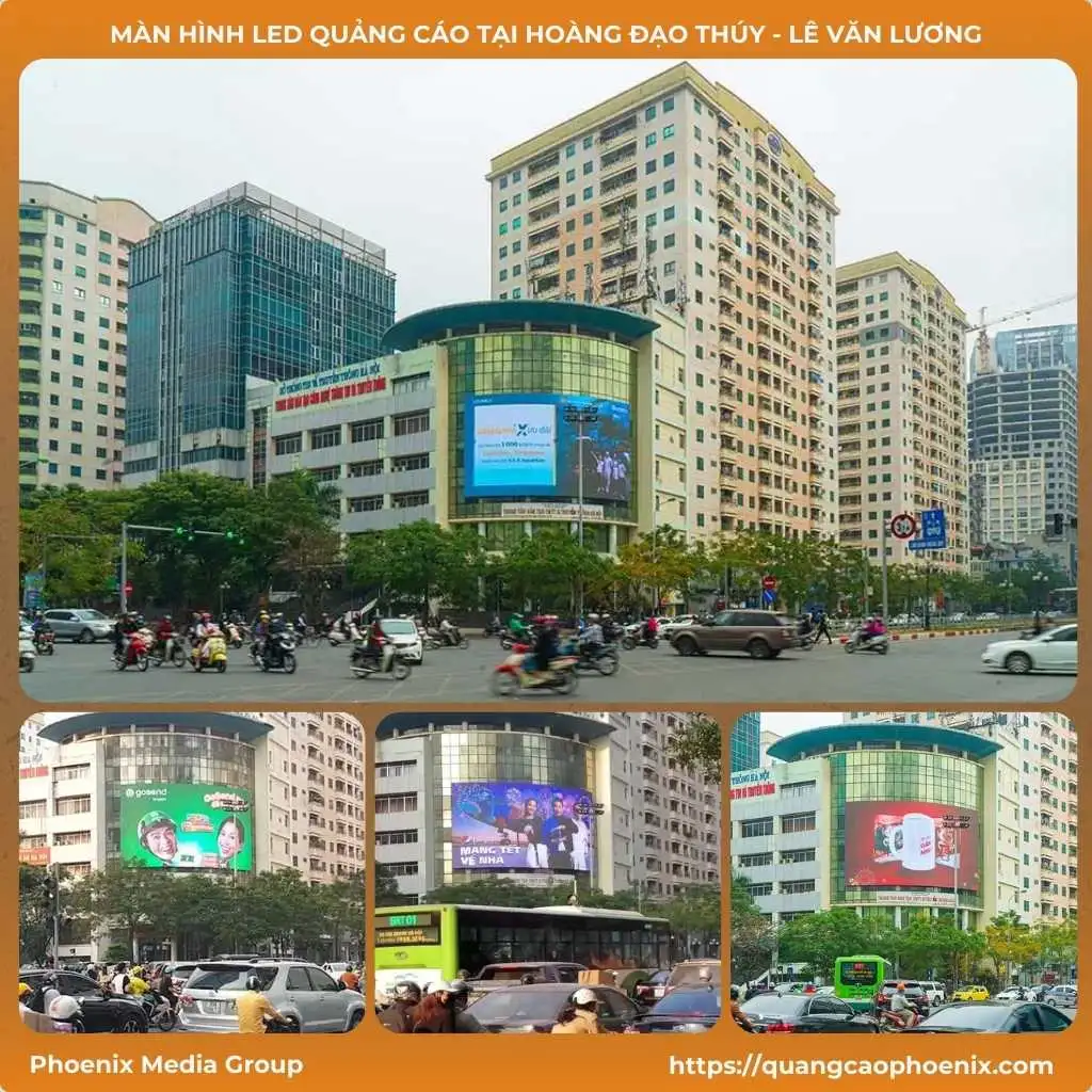 Màn hình LED quảng cáo tại Hoàng Đạo Thúy – Lê Văn Lương