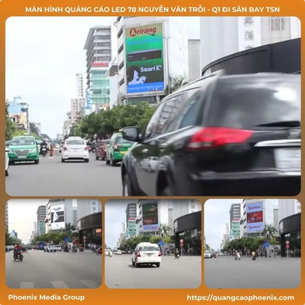 Màn hình quảng cáo LED 78 Nguyễn Văn Trỗi – Q1 Đi Sân Bay TSN