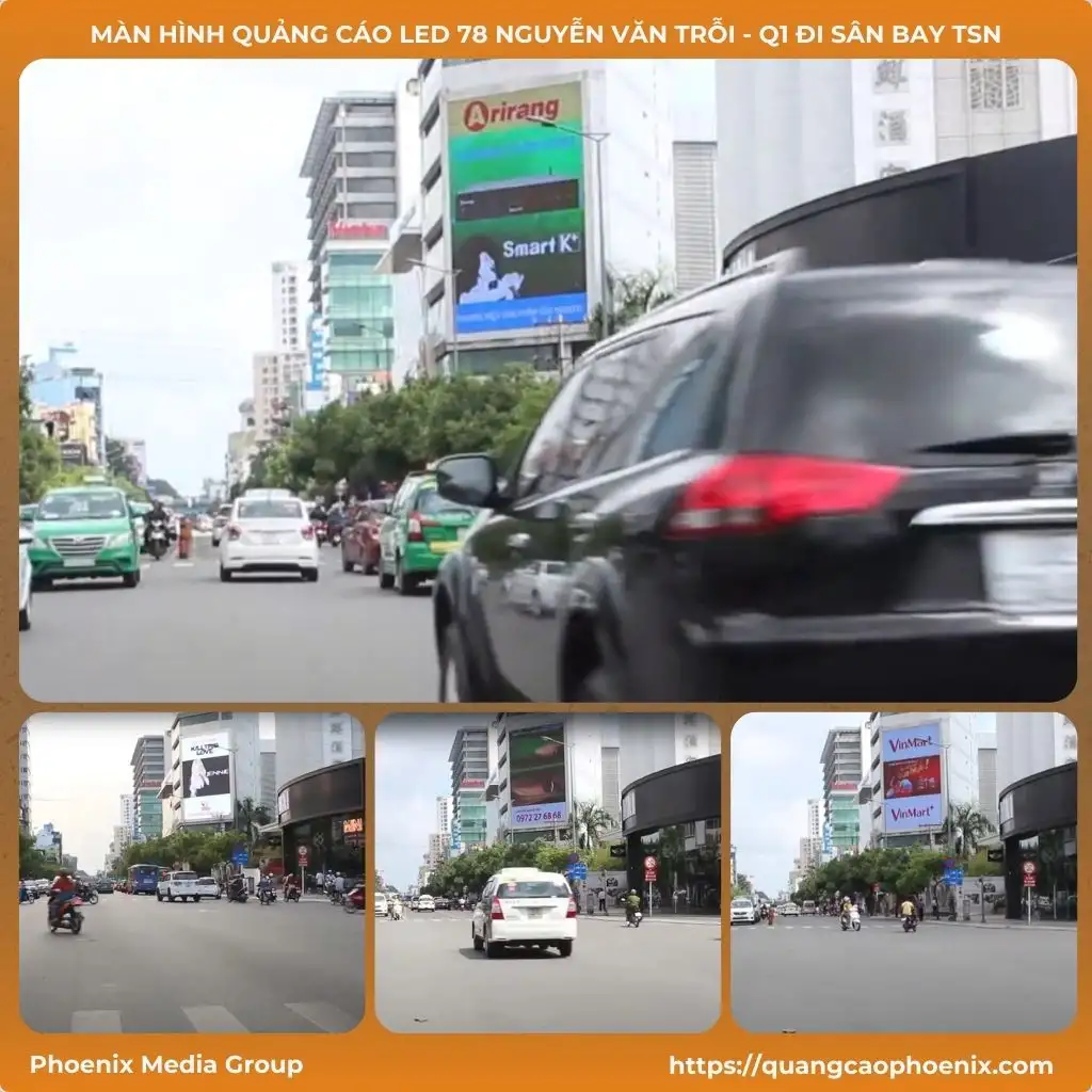 Màn hình quảng cáo LED 78 Nguyễn Văn Trỗi – Q1 Đi Sân Bay TSN