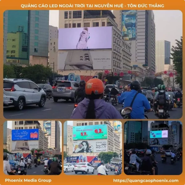 Quảng cáo LED ngoài trời tại Nguyễn Huệ – Tôn Đức Thắng