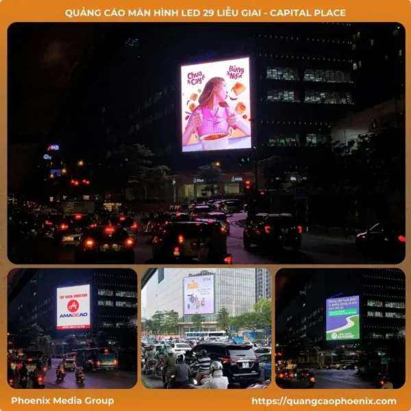 Quảng cáo màn hình LED 29 Liễu Giai – Capital Place