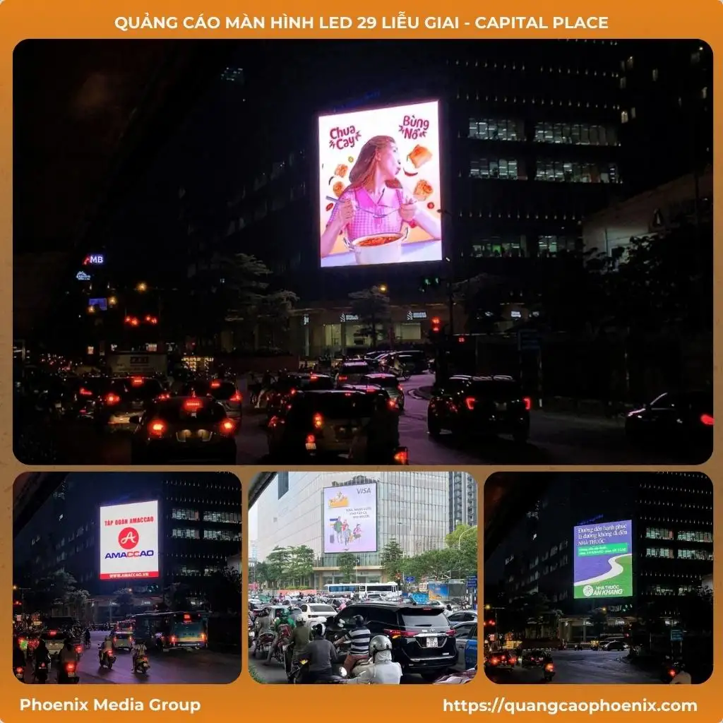 Quảng cáo màn hình LED 29 Liễu Giai – Capital Place