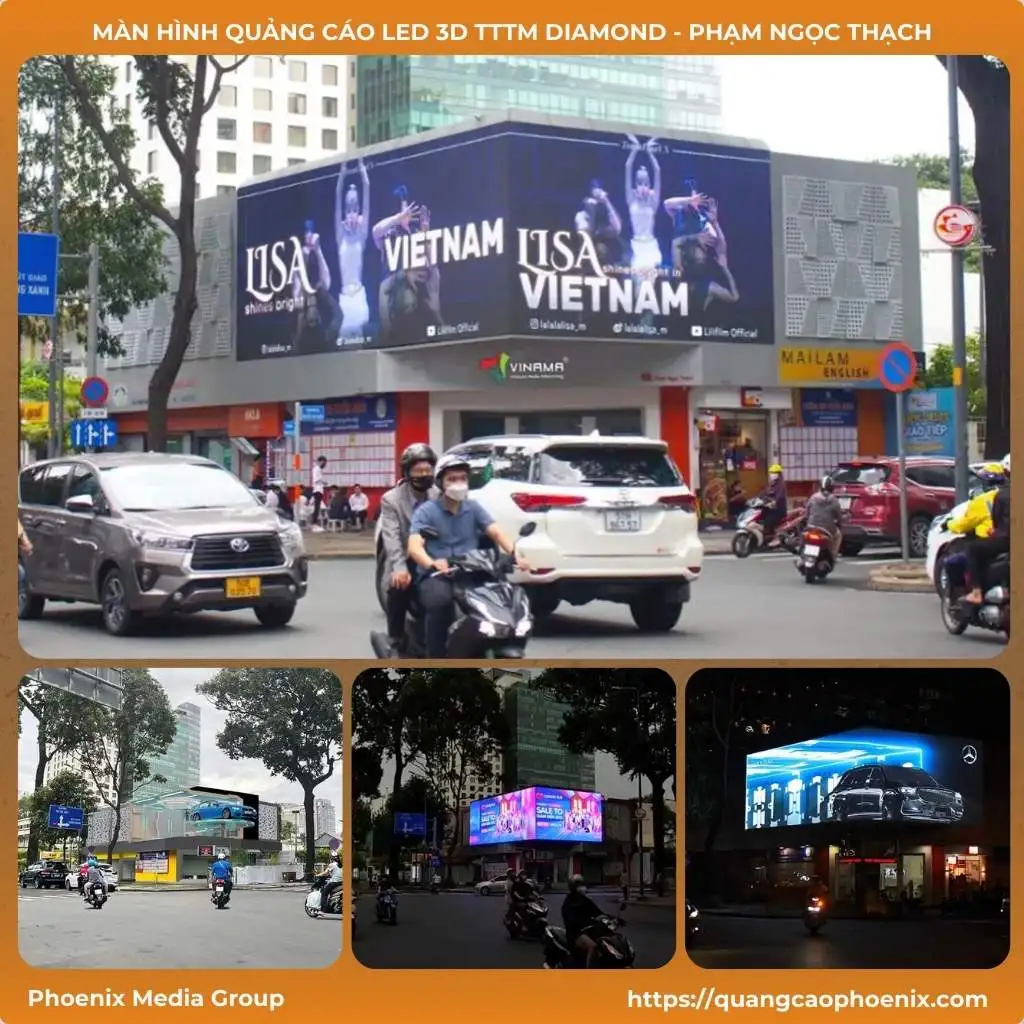 Màn hình quảng cáo LED 3D TTTM Diamond – Phạm Ngọc Thạch