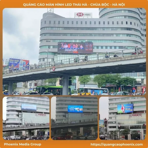 Quảng cáo màn hình LED Thái Hà – Chùa Bộc – Hà Nội