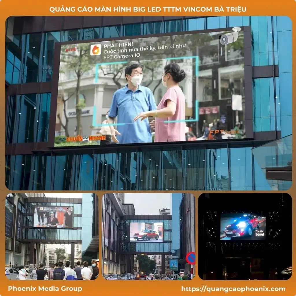 Quảng cáo màn hình Big LED 3D TTTM Vincom Bà Triệu