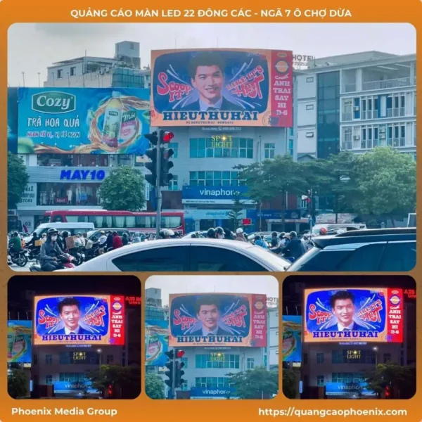 Quảng cáo màn LED 22 Đông Các – Ngã 7 Ô Chợ Dừa1