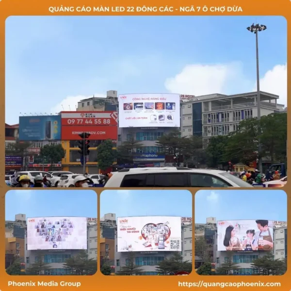 Quảng cáo màn LED 22 Đông Các – Ngã 7 Ô Chợ Dừa