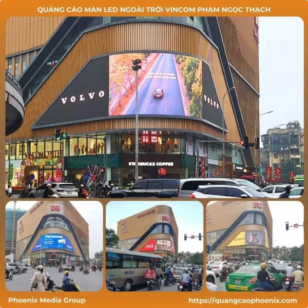 Quảng cáo màn LED ngoài trời Vincom Phạm Ngọc Thạch