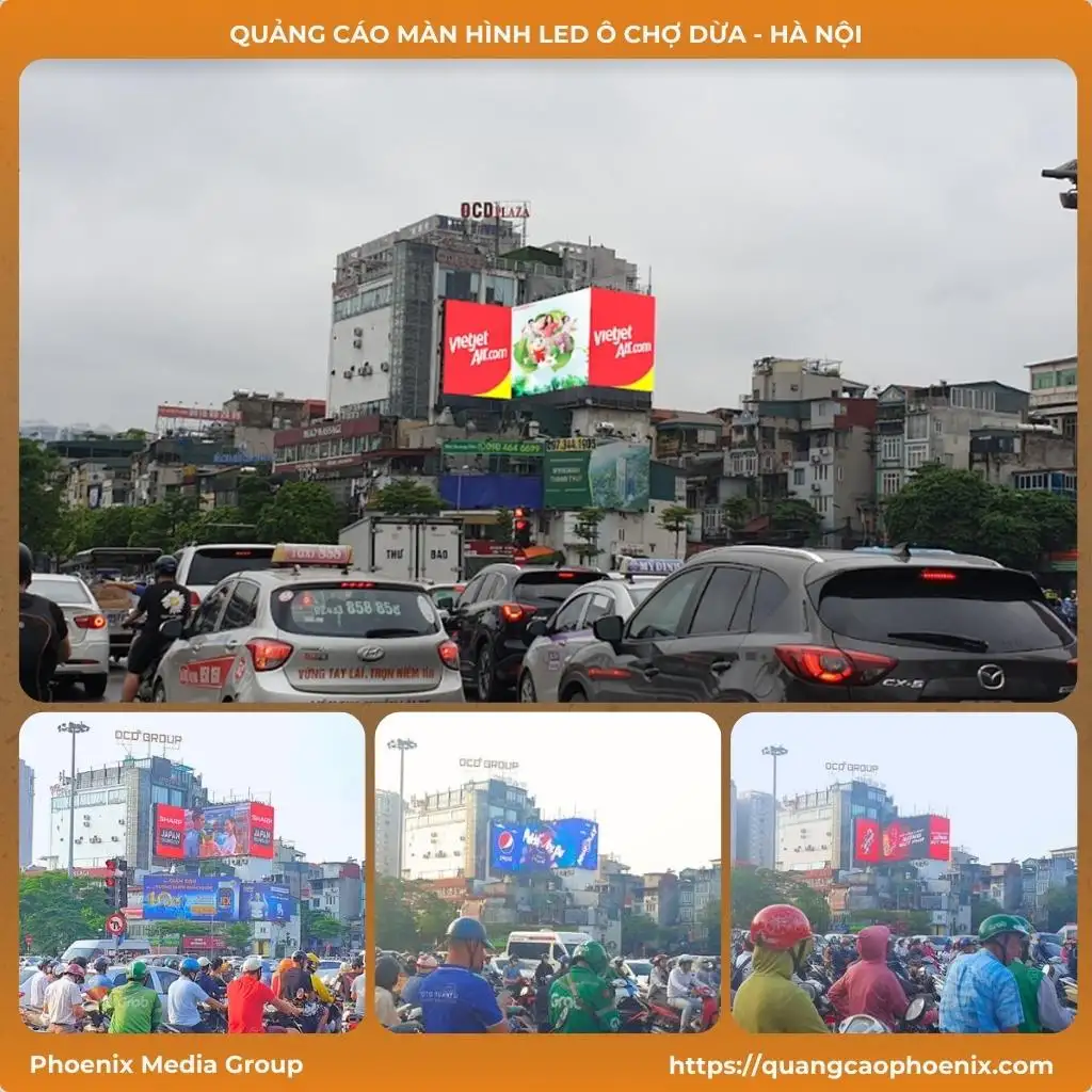 Quảng cáo màn LED Ô Chợ Dừa – Hà Nội