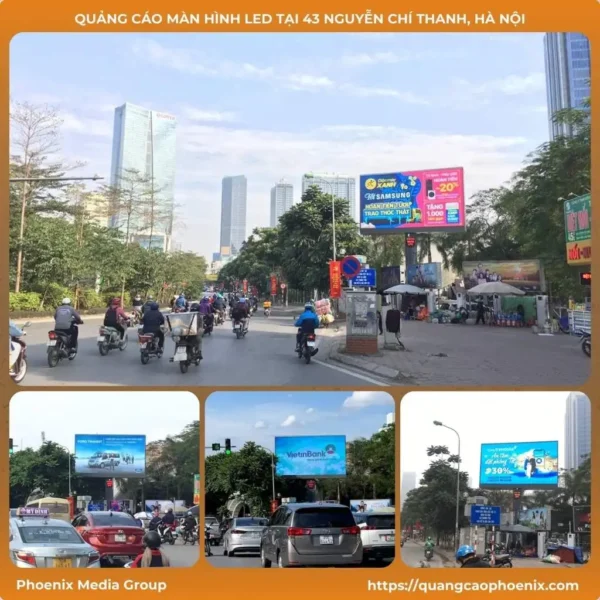 Quảng cáo trên màn hình LED 43 Nguyễn Chí Thanh