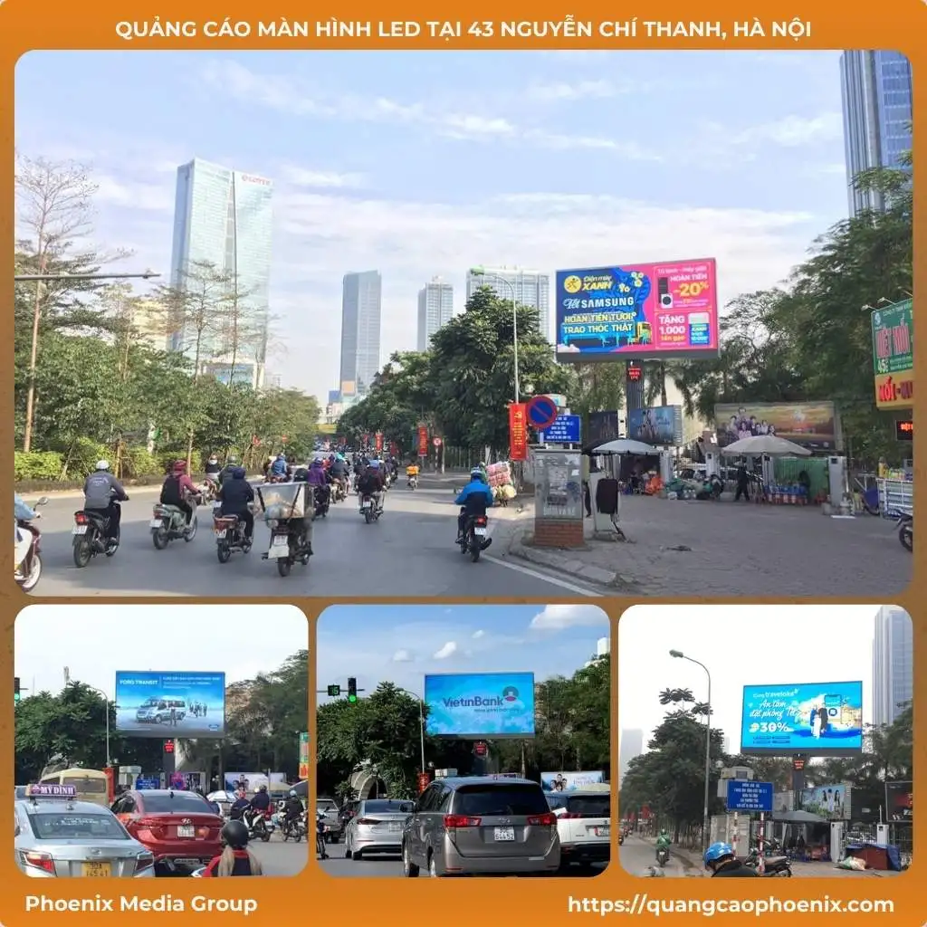 Quảng cáo trên màn hình LED 43 Nguyễn Chí Thanh