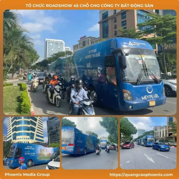 3 Quảng cáo roadshow 45 chỗ cho công ty bất động sản2