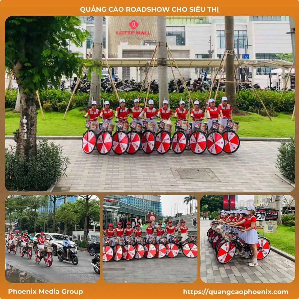 Quảng cáo chạy roadshow cho siêu thị