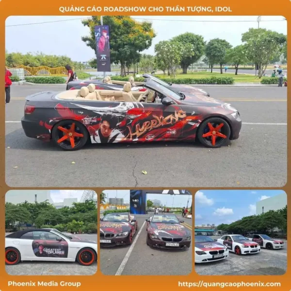 Quảng cáo roadshow cho thần tượng, idol