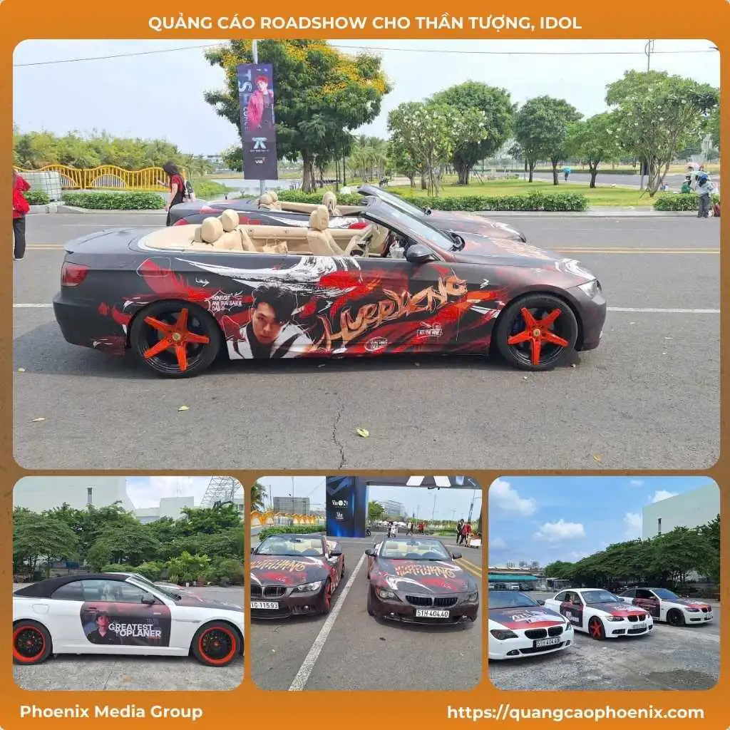 Quảng cáo roadshow cho thần tượng, idol