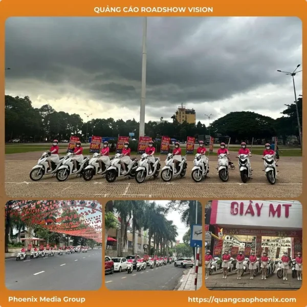 Quảng cáo roadshow xe vision1