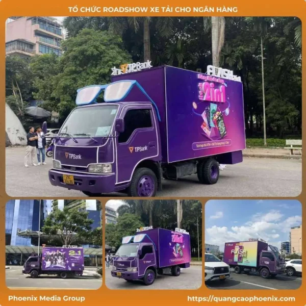 3 Quảng cáo roadshow xe tải cho ngân hàng