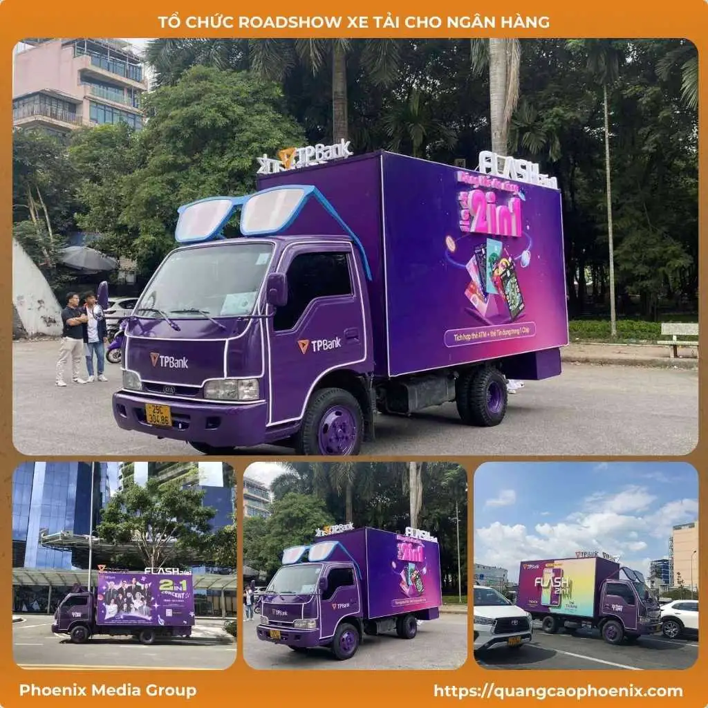 Quảng cáo roadshow xe tải cho ngân hàng