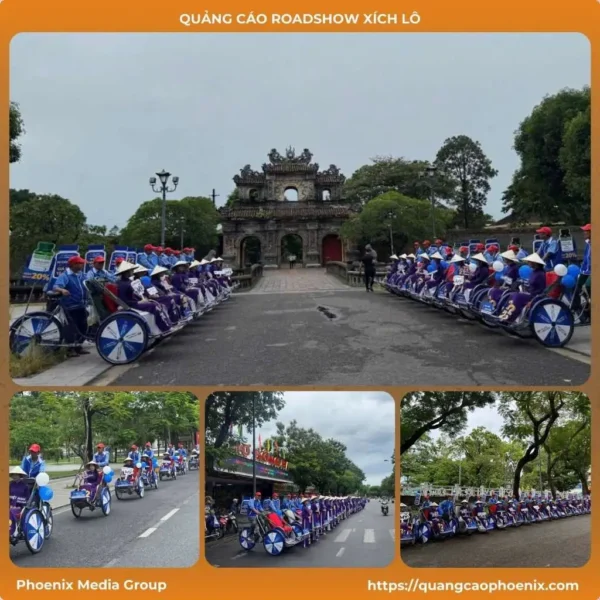 Tổ chức chạy roadshow xích lô