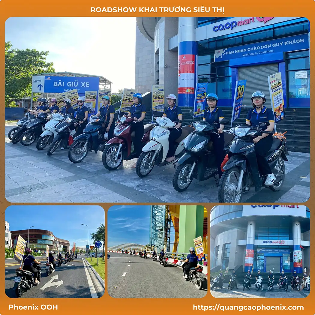 Roadshow khai trương: Hướng dẫn toàn tập để bùng nổ thương hiệu 4 Quảng cáo chạy roadshow khai trương siêu thị