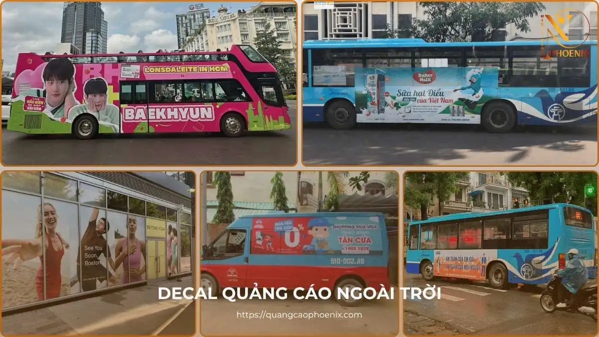 Các loại Decal quảng cáo phổ biến và ứng dụng