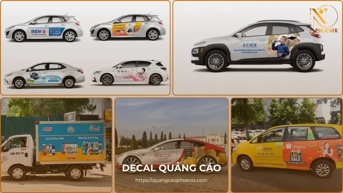 Các loại Decal quảng cáo phổ biến và ứng dụng
