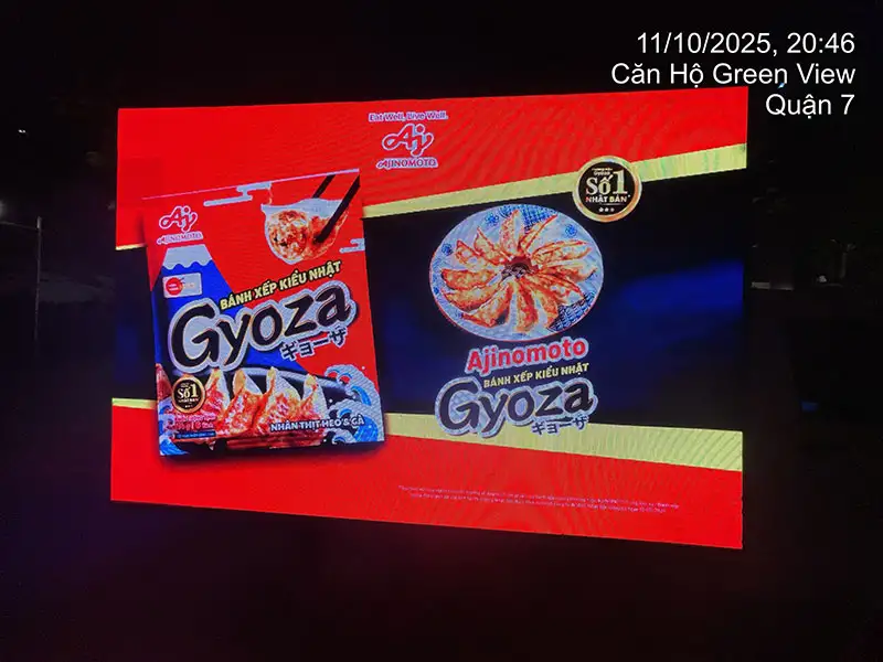 DỰ ÁN QUẢNG CÁO ROADSHOW LED TRUCK CHIẾN DỊCH RA MẮT BÁNH XẾP GYOZA AJINOMOTO TẠI TP.HCM