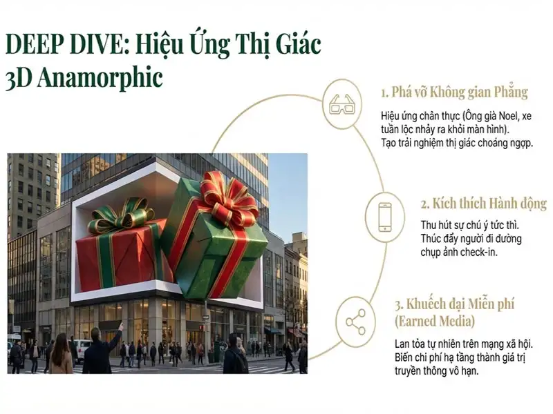 Xu hướng quảng cáo ngoài trời dịp Giáng sinh 2026