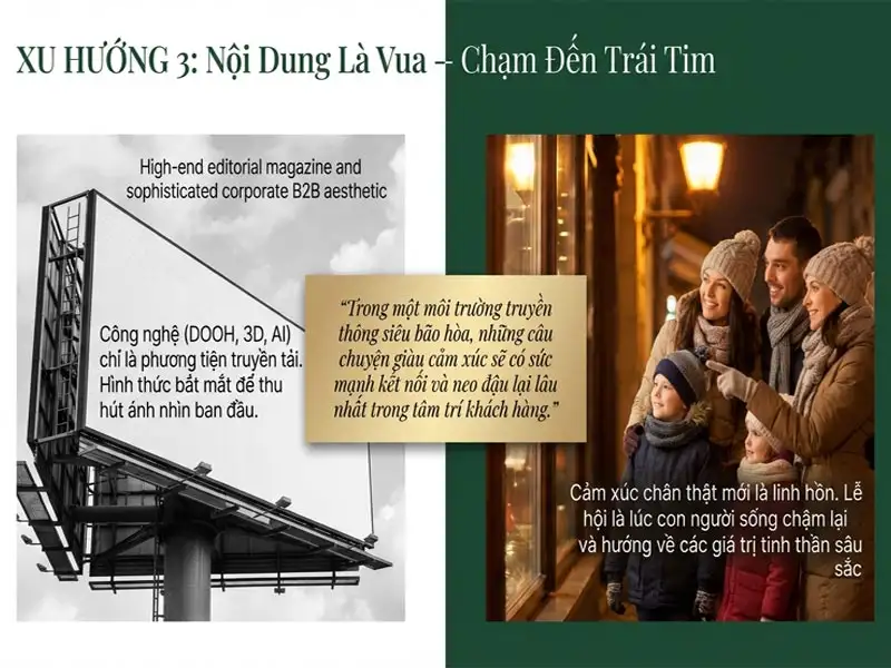 Xu hướng quảng cáo ngoài trời dịp Giáng sinh 2026