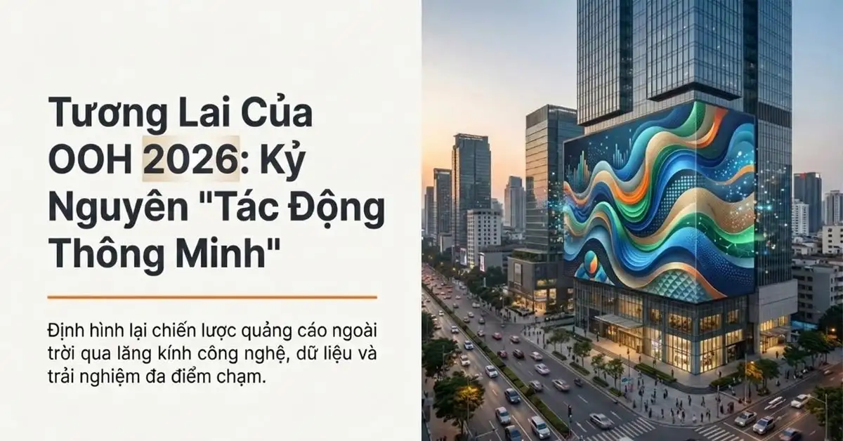 Xu hướng quảng cáo ngoài trời 2026 kỷ nguyên “Tác động thông minh”