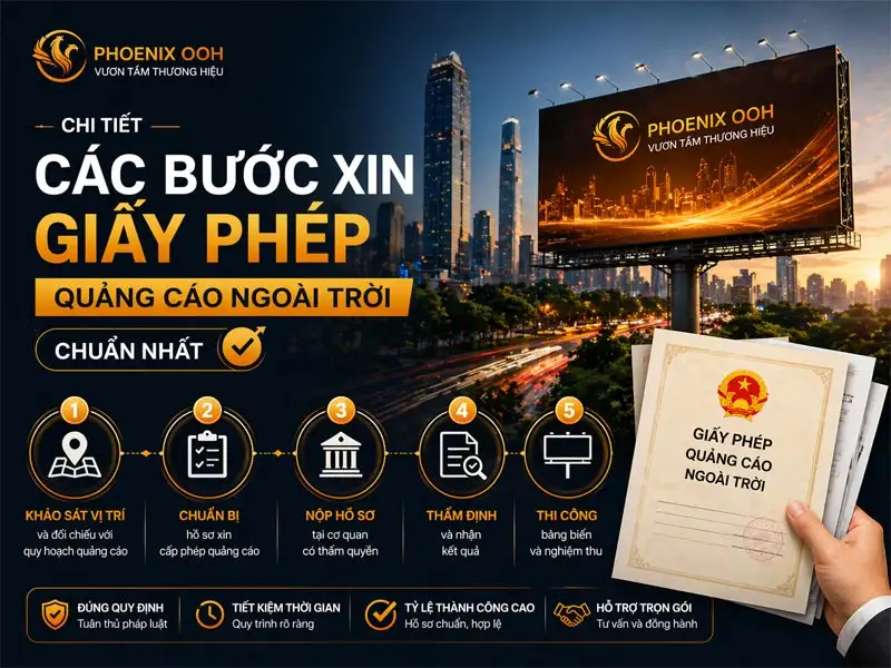 Các bước xin giấy phép quảng cáo ngoài trời dễ thành công