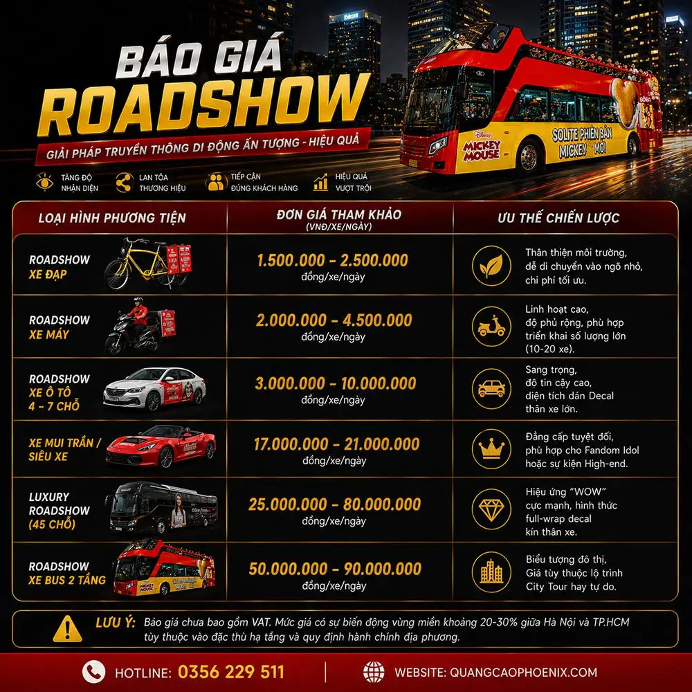 bang bao gia roadshow