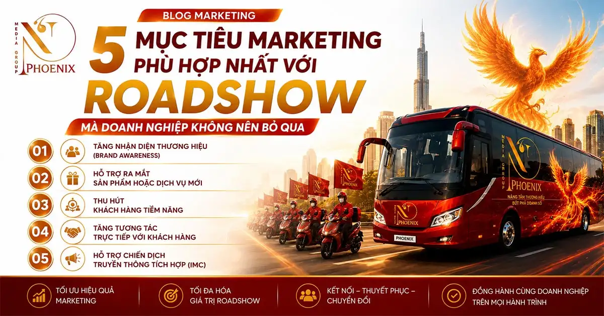 5 Mục tiêu marketing phù hợp với roadshow mà doanh nghiệp không nên bỏ qua