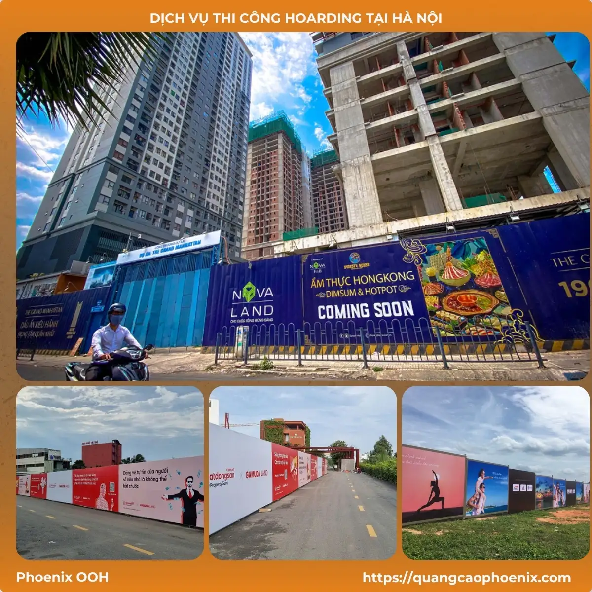 Dịch vụ thi công hoarding tại Hà Nội