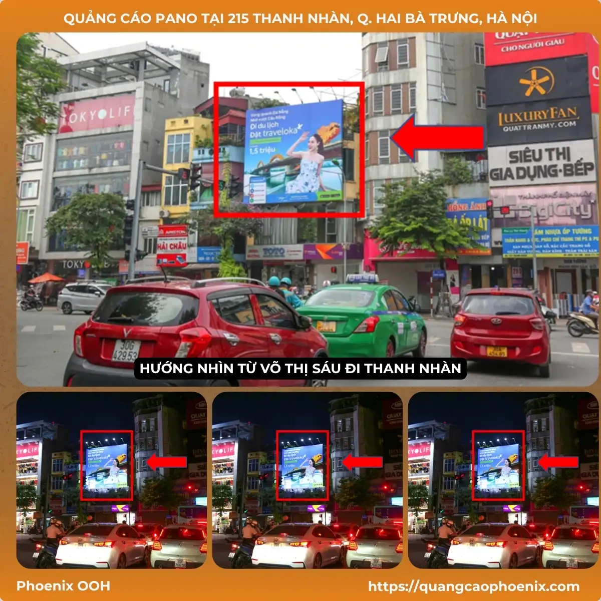 Quảng cáo Pano tại 215 Thanh Nhàn, Q. Hai Bà Trưng, Hà Nội