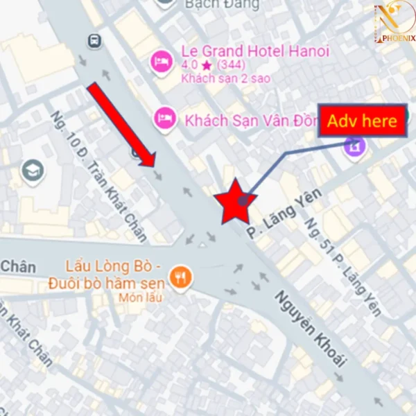 Pano quảng cáo tại nút giao Trần Khát Chân – Nguyễn Khoái, Hà Nội1