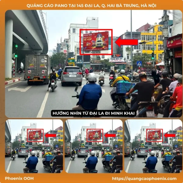 Quảng cáo Pano tại 145 Đại La, quận Hai Bà Trưng, Hà Nội