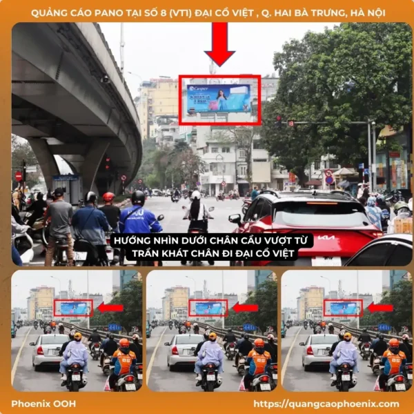Quảng cáo Pano tại số 8 (VT1) Đại Cồ Việt , Q. Hai Bà Trưng, Hà Nội